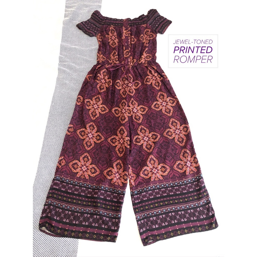 Boho Jewel-toned Jumpsuit/Romper